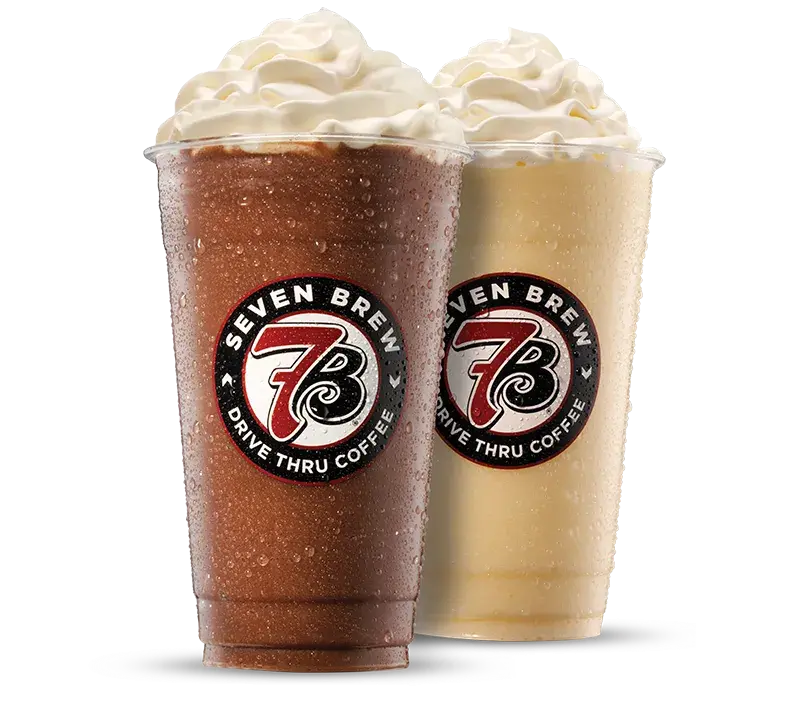Delicious 7 Brew milkshakes with rich, creamy flavors and toppings