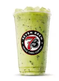 Vibrant matcha latte with creamy milk and a smooth, earthy flavor